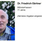 Dr. Friedrich Gärtner